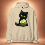 Lime Kitty Cat Hoodie