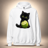 Lime Kitty Cat Hoodie