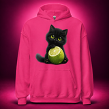 Lime Kitty Cat Hoodie