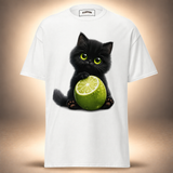 Lime Kitty Cat Tee
