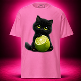 Lime Kitty Cat Tee