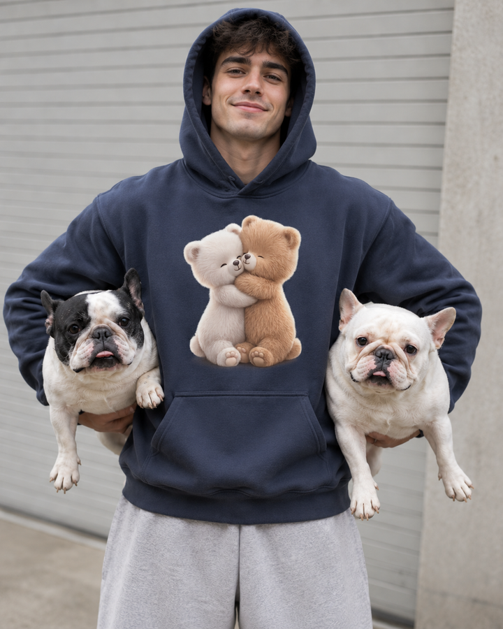 Customer wearing Floppers hoodie