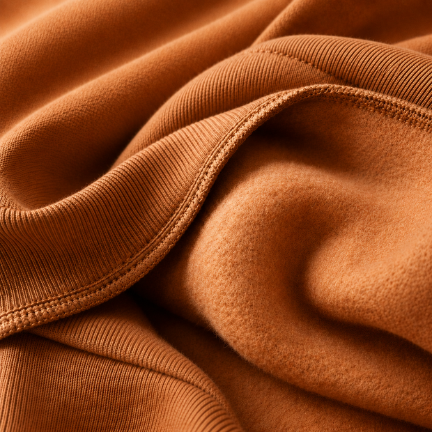 Close detail of soft fleece fabric