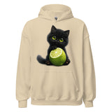 Lime Kitty Cat Hoodie